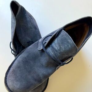 Nordstrom suede navy blue boots